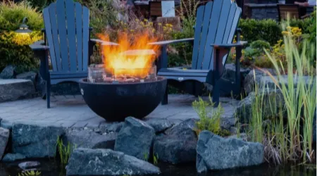 Firepit and fire feature installation