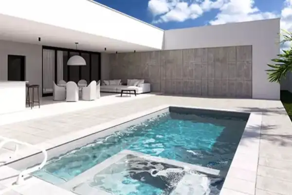 Pool area Landscaping